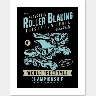 Freestyle Rollerblading Posters and Art